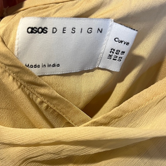 ASOS Chic Cream Floral Long Sleeve Dress - Picture 3 of 5